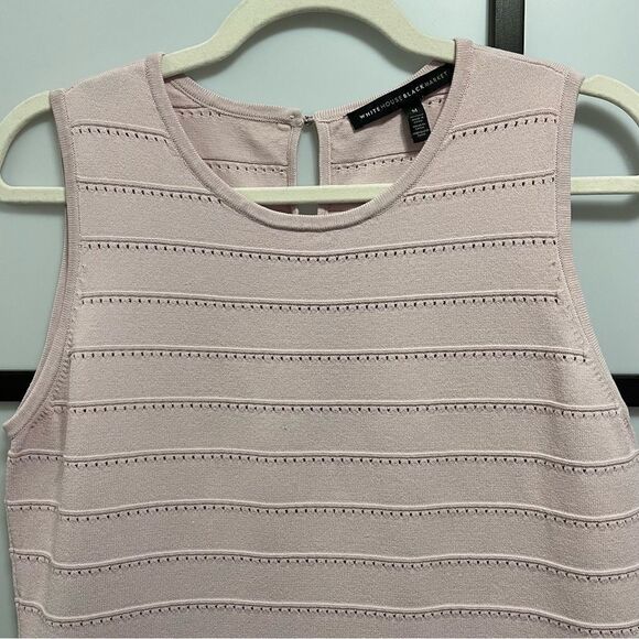 [M] White House Black Market Sleeveless Ballet Mauve Pink BodyCon Tank Top - Picture 5 of 16